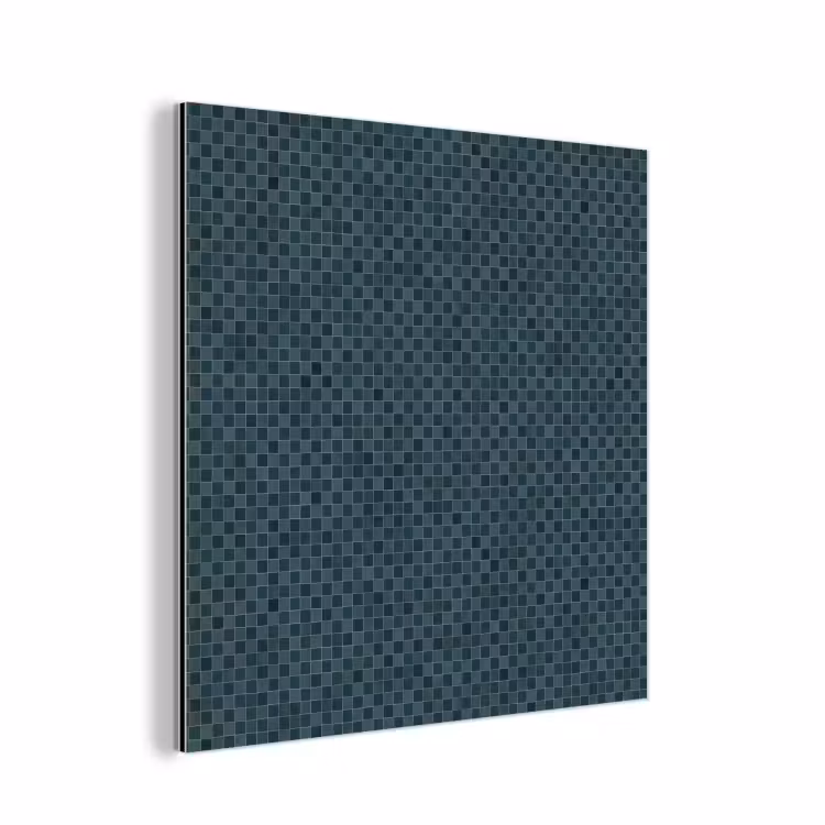 Aluminium schilderij - Patroon - Mozaïek - Groen — 1