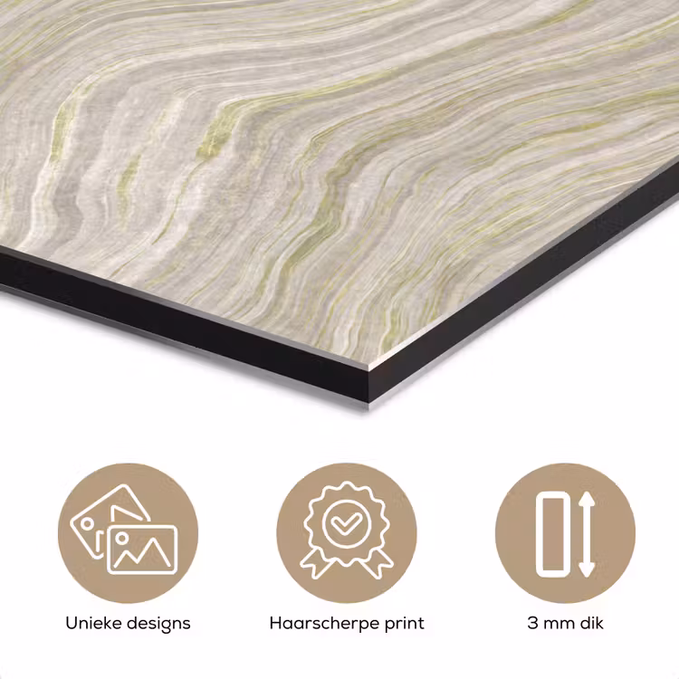 Aluminium schilderij - Patroon - Sereen - Groen — 7