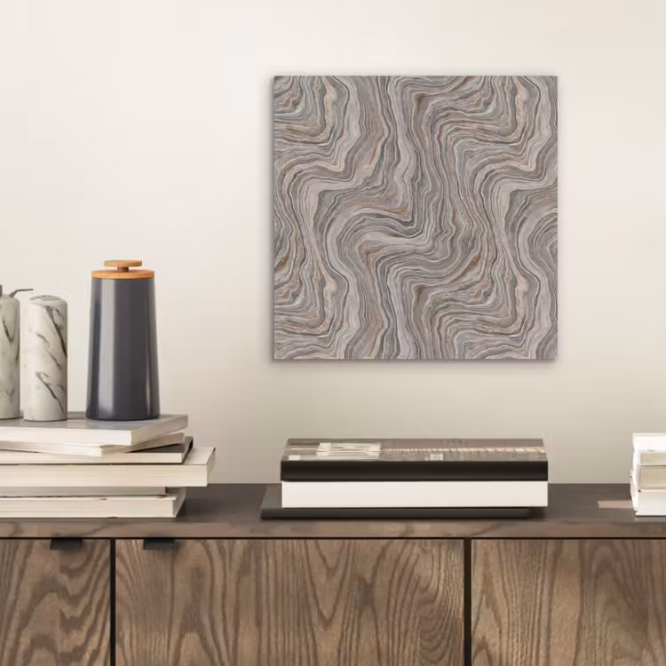 Aluminium schilderij - Patroon - Textuur - Grijs — 2