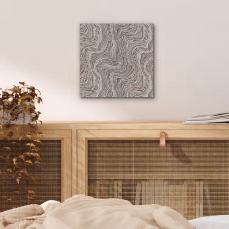 Aluminium schilderij - Patroon - Textuur - Grijs — 4