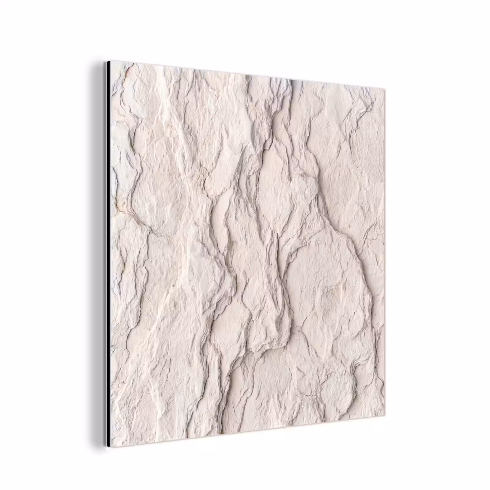 Aluminium schilderij - Rots - Structuur - Natuur - Beige - Abstract — 1