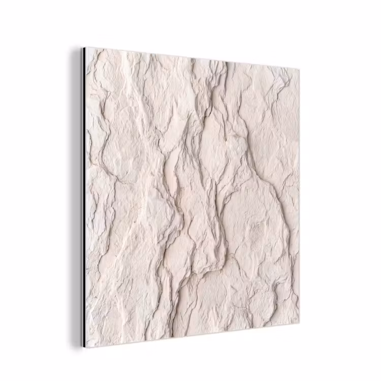 Aluminium schilderij - Rots - Structuur - Natuur - Beige - Abstract — 1