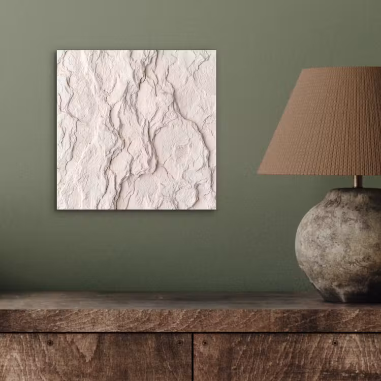 Aluminium schilderij - Rots - Structuur - Natuur - Beige - Abstract — 3