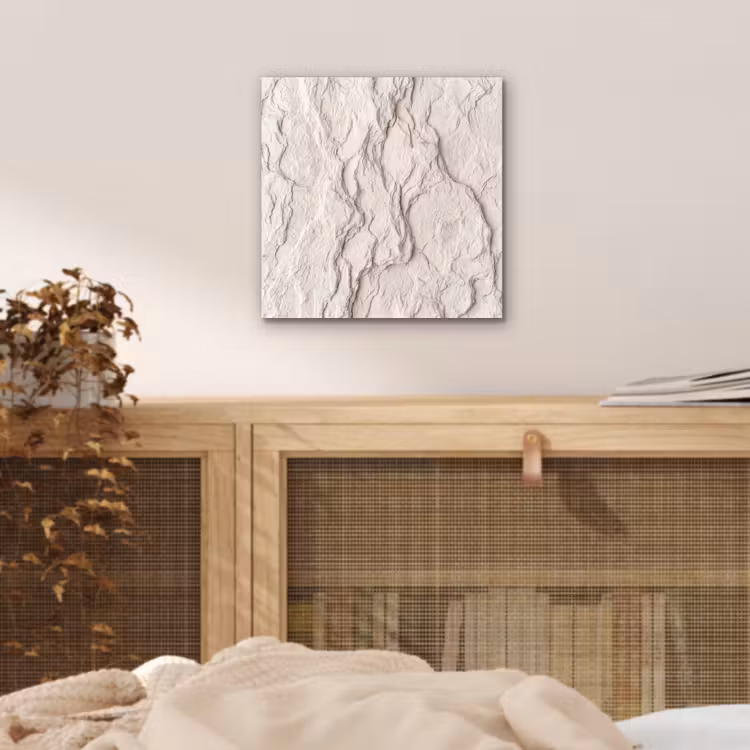 Aluminium schilderij - Rots - Structuur - Natuur - Beige - Abstract — 4