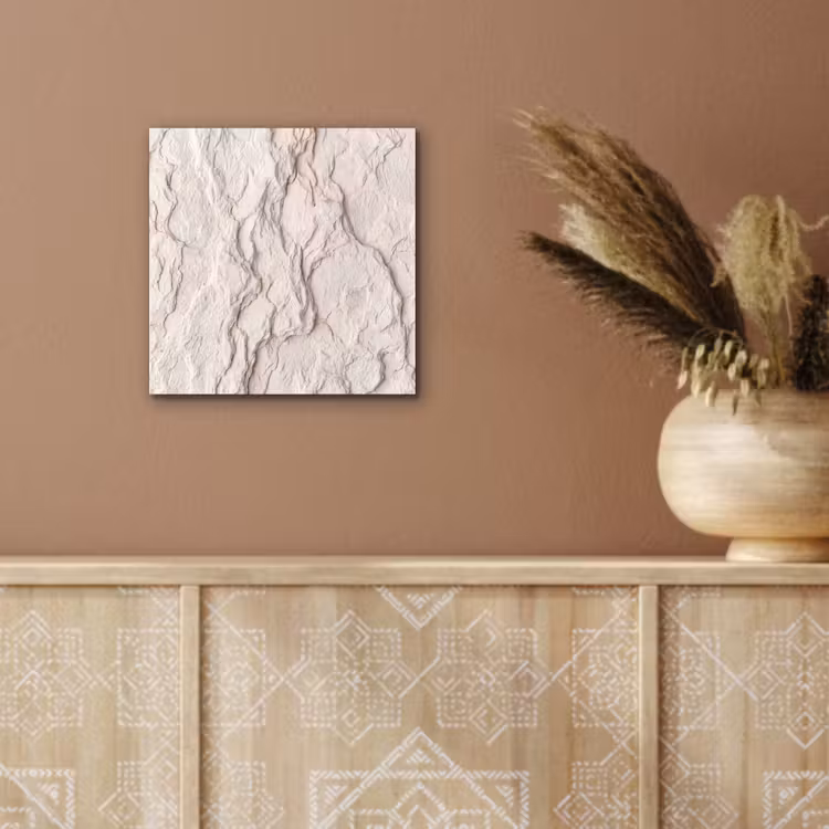 Aluminium schilderij - Rots - Structuur - Natuur - Beige - Abstract — 5