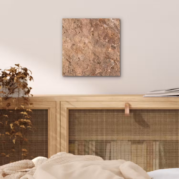 Aluminium schilderij - Steen - Natuur - Textuur - Abstract - Bruin — 4