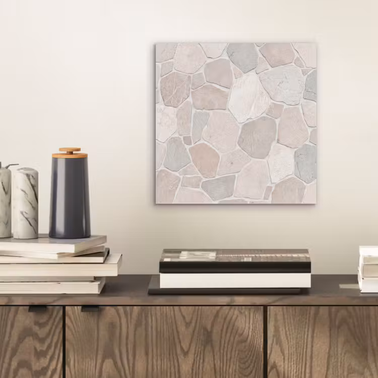 Aluminium schilderij - Steen - Patroon - Textuur - Beige — 2