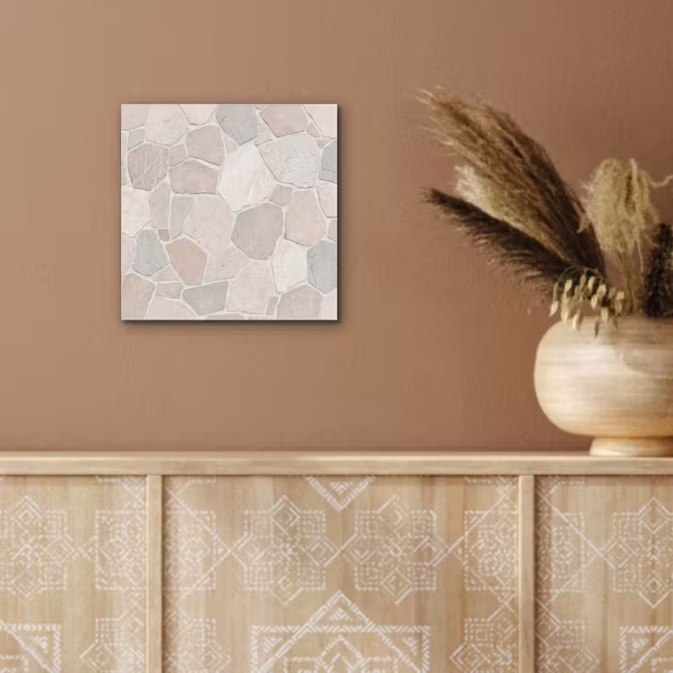 Aluminium schilderij - Steen - Patroon - Textuur - Beige — 5