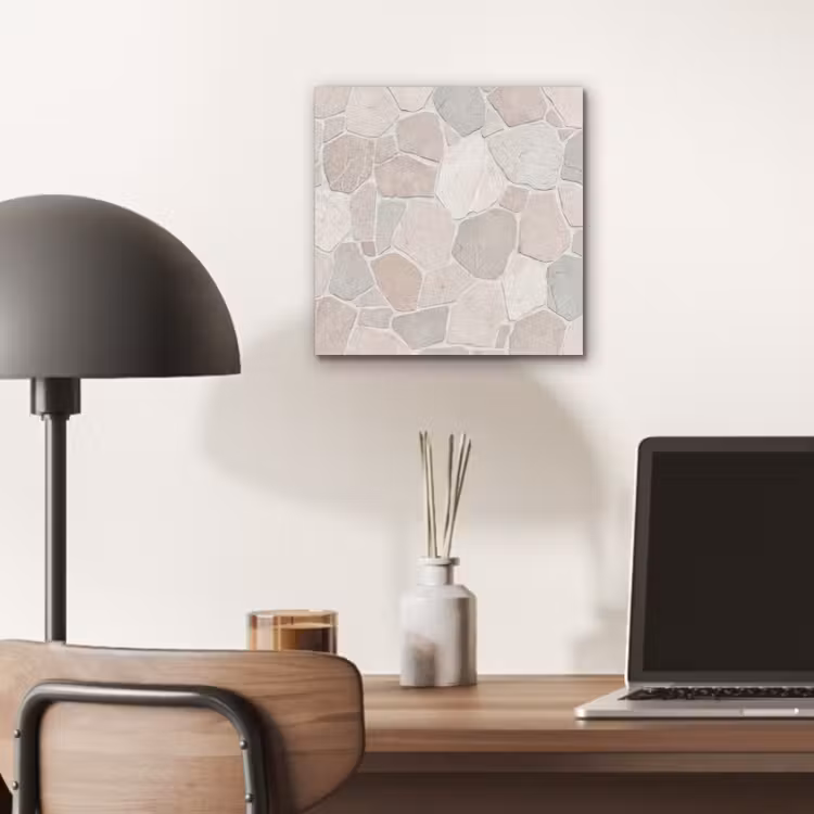 Aluminium schilderij - Steen - Patroon - Textuur - Beige — 6