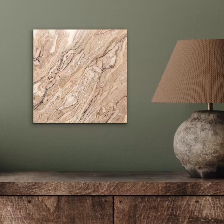 Aluminium schilderij - Textuur - Aders - Abstract - Modern - Beige — 3
