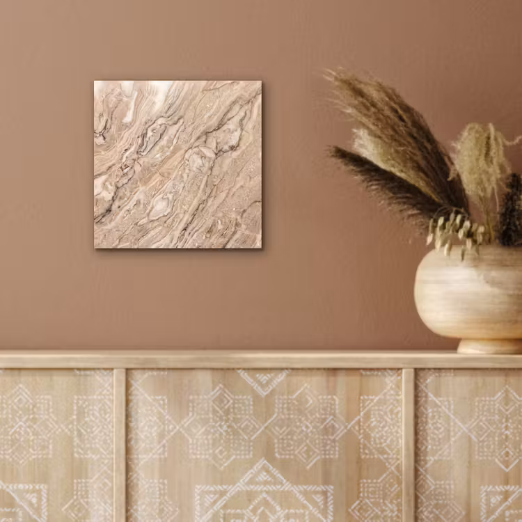 Aluminium schilderij - Textuur - Aders - Abstract - Modern - Beige — 5