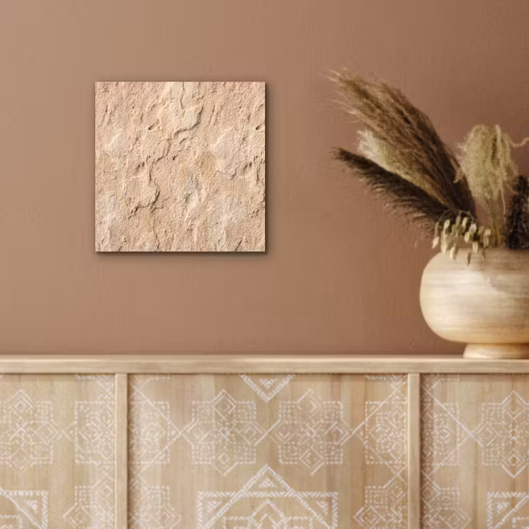Aluminium schilderij - Textuur - Steen - Natuur - Beige — 5