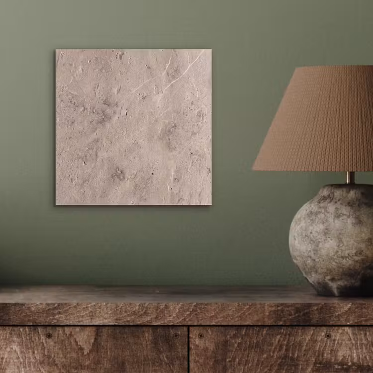 Aluminium schilderij - Textuur - Steen - Patroon - Rustiek - Beige — 3