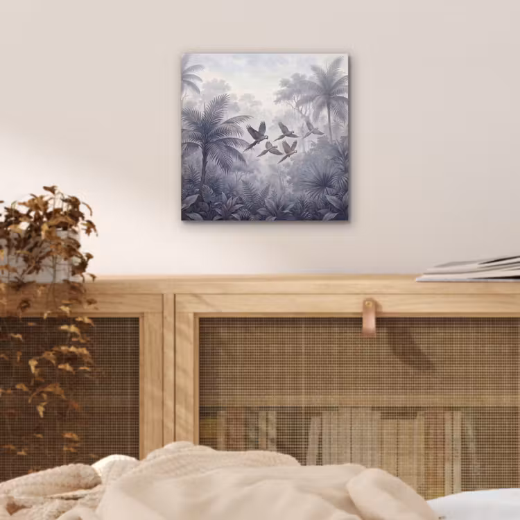 Aluminium schilderij - Vogel - Vliegend - Jungle - Vintage - Dieren — 4