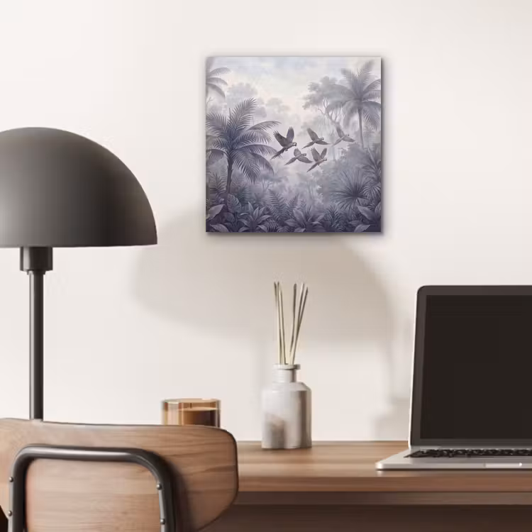 Aluminium schilderij - Vogel - Vliegend - Jungle - Vintage - Dieren — 6