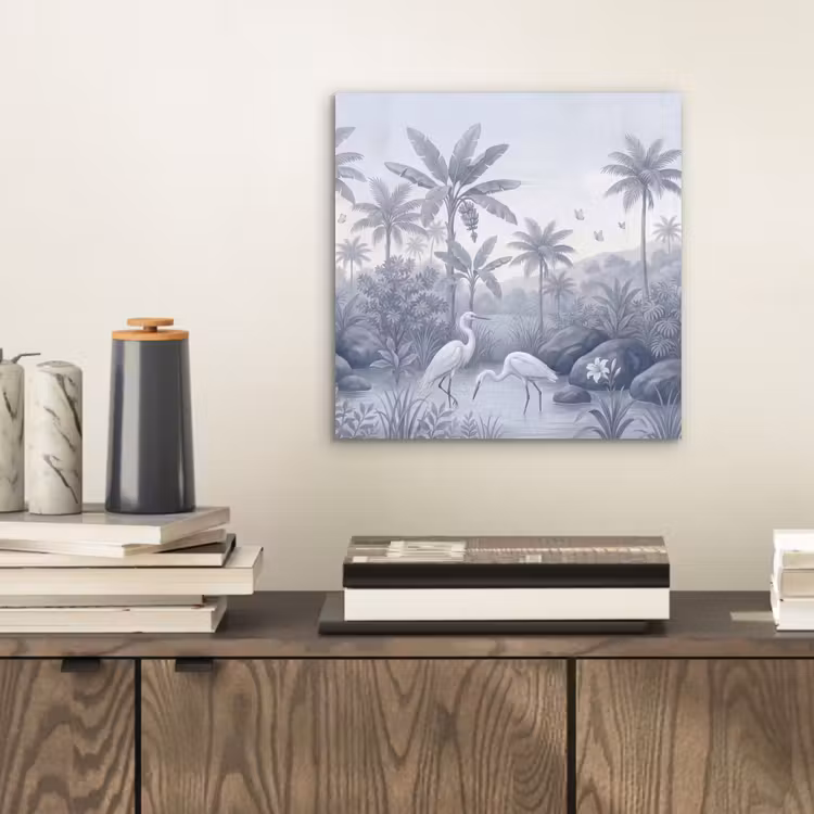 Aluminium schilderij - Vogel - Water - Tropisch - Natuur - Blauw — 2
