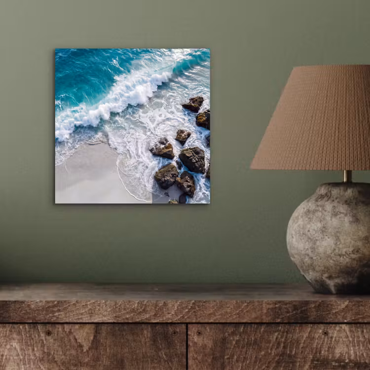 Aluminium schilderij - Zee - Golf - Strand - Natuur - Blauw — 3