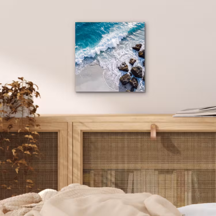Aluminium schilderij - Zee - Golf - Strand - Natuur - Blauw — 4