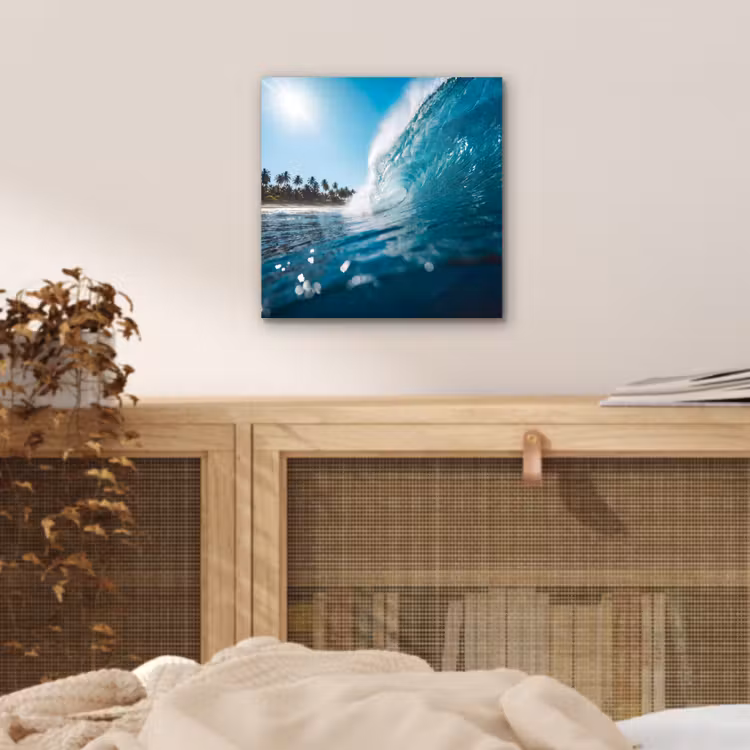 Aluminium schilderij - Oceaan - Golf - Strand - Natuur - Blauw — 4