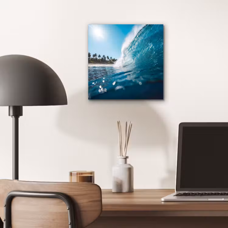 Aluminium schilderij - Oceaan - Golf - Strand - Natuur - Blauw — 6