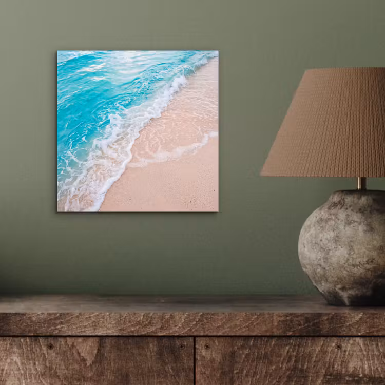 Aluminium schilderij - Strand - Zee - Golf - Natuur - Blauw — 3