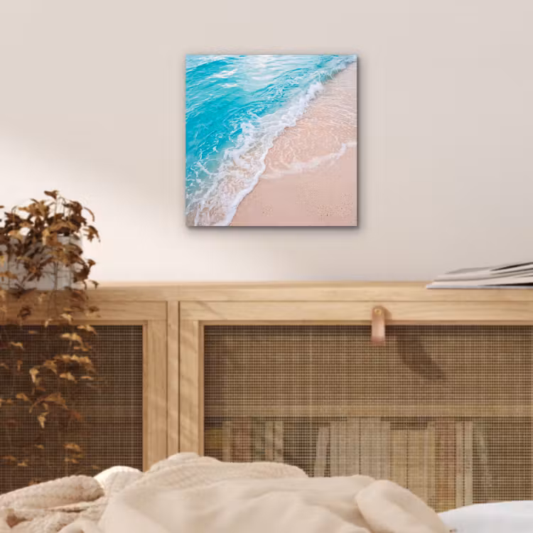 Aluminium schilderij - Strand - Zee - Golf - Natuur - Blauw — 4