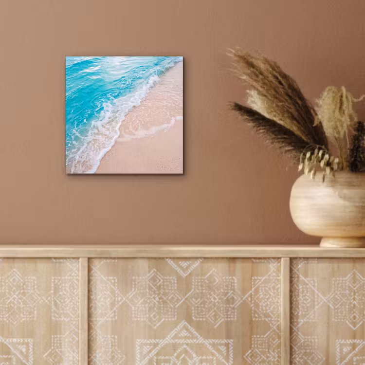 Aluminium schilderij - Strand - Zee - Golf - Natuur - Blauw — 5
