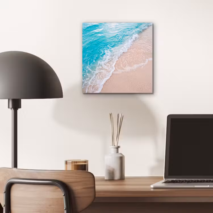 Aluminium schilderij - Strand - Zee - Golf - Natuur - Blauw — 6