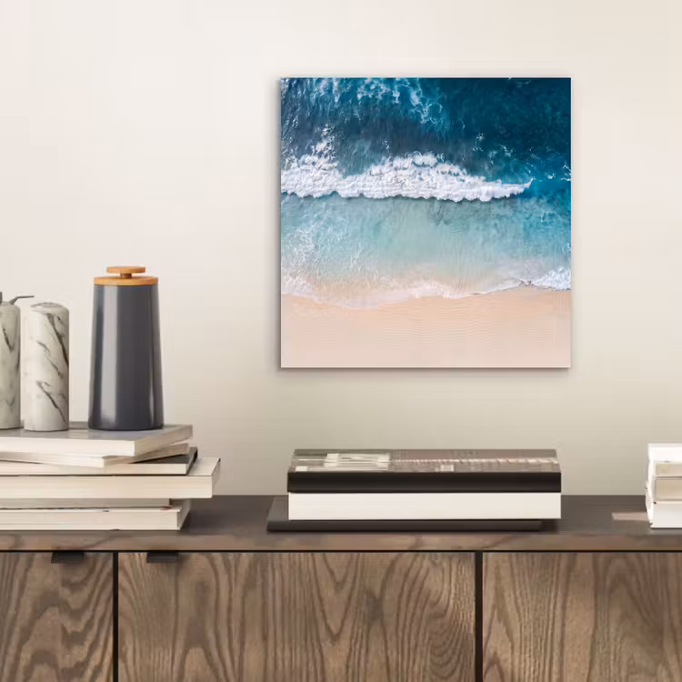 Aluminium schilderij - Strand - Zee - Golven - Natuur - Blauw — 2