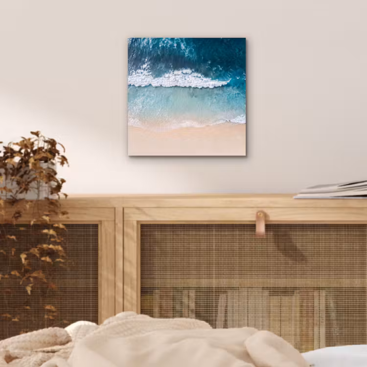 Aluminium schilderij - Strand - Zee - Golven - Natuur - Blauw — 4