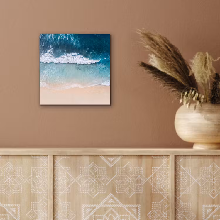 Aluminium schilderij - Strand - Zee - Golven - Natuur - Blauw — 5
