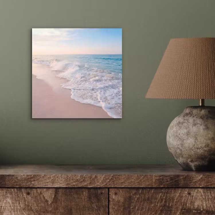 Aluminium schilderij - Zee - Golven - Strand - Natuur - Wit — 3