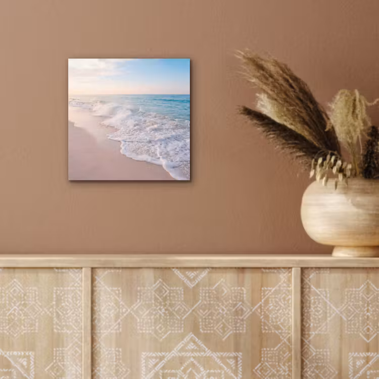 Aluminium schilderij - Zee - Golven - Strand - Natuur - Wit — 5