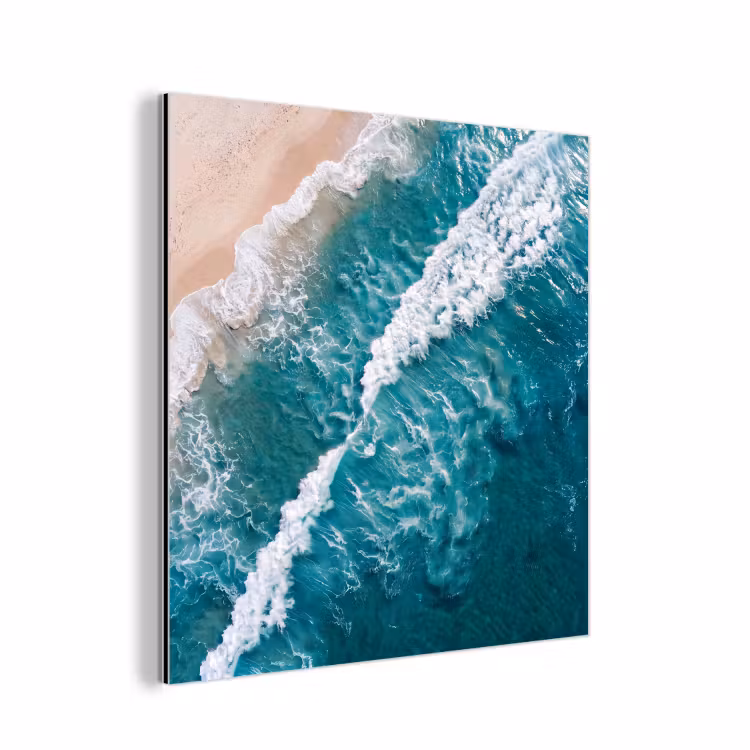 Aluminium schilderij - Zee - Strand - Golven - Natuur - Blauw — 1