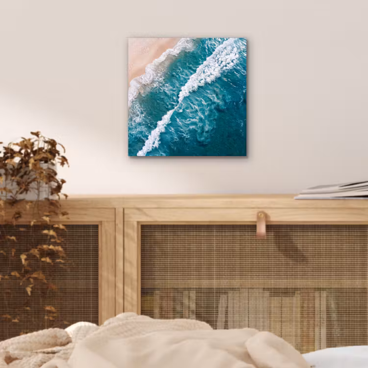 Aluminium schilderij - Zee - Strand - Golven - Natuur - Blauw — 4