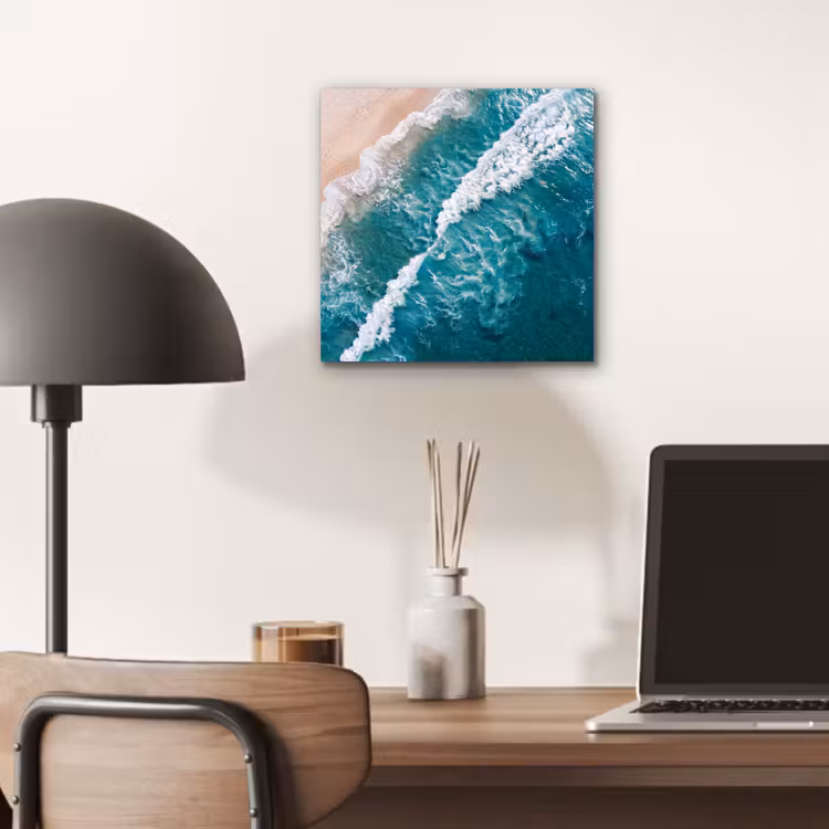 Aluminium schilderij - Zee - Strand - Golven - Natuur - Blauw — 6