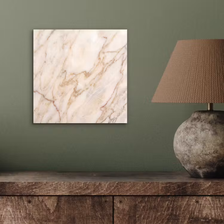 Aluminium schilderij - Marmer - Ader - Abstract - Wit - Goud — 3