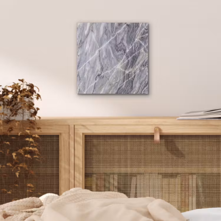 Aluminium schilderij - Marmer - Ader - Patroon - Abstract - Grijs — 4