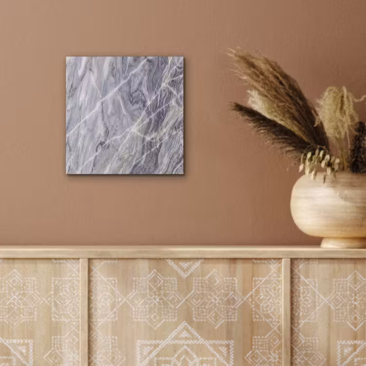 Aluminium schilderij - Marmer - Ader - Patroon - Abstract - Grijs — 5