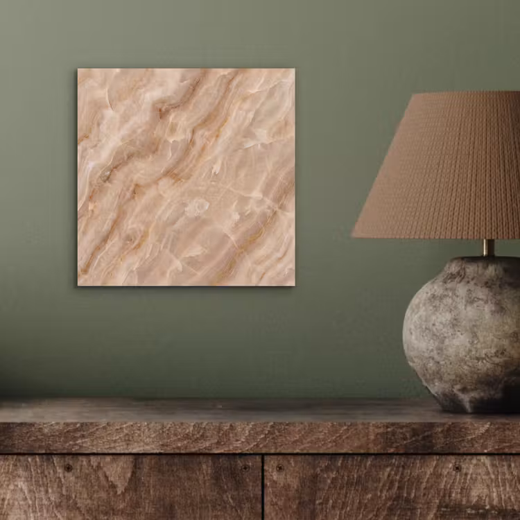 Aluminium schilderij - Steen - Ader - Natuur - Modern - Beige — 3