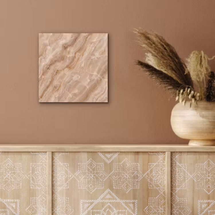 Aluminium schilderij - Steen - Ader - Natuur - Modern - Beige — 5
