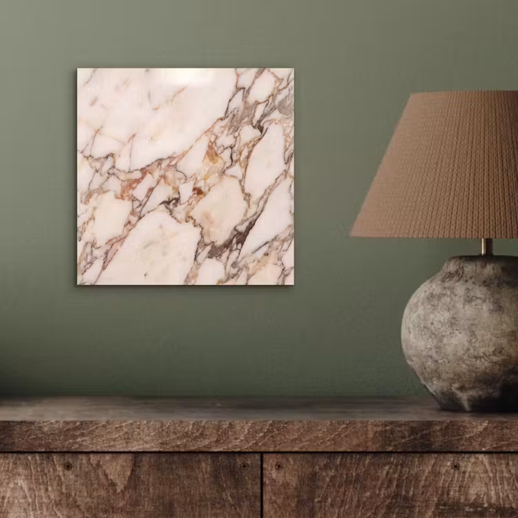 Aluminium schilderij - Textuur - Gesteente - Aderen - Abstract - Wit — 3