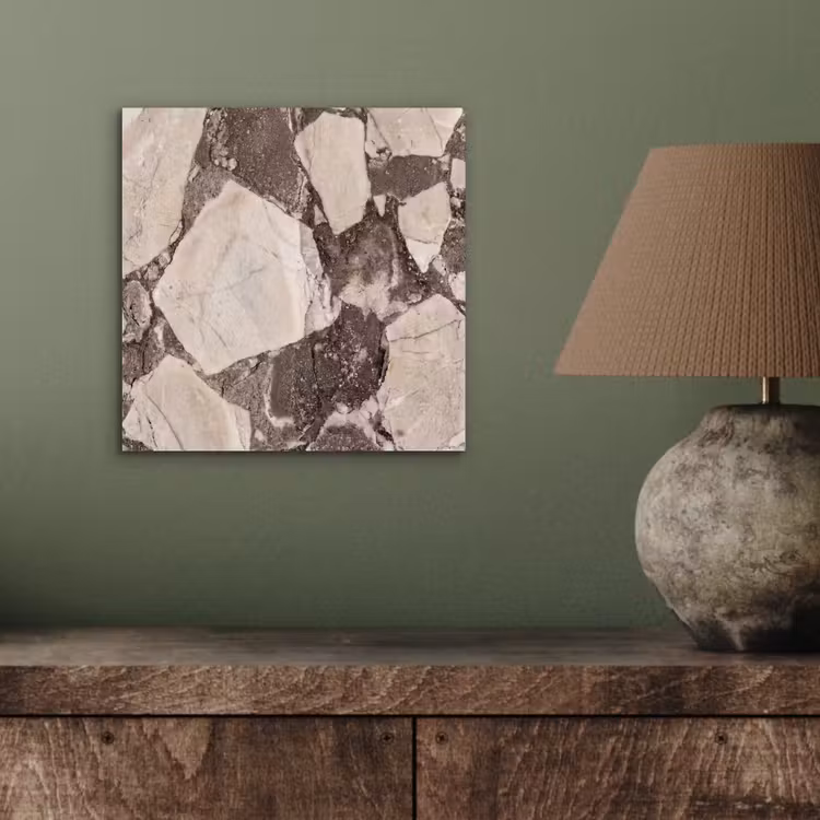 Aluminium schilderij - Textuur - Marmer - Abstract - Beige - Bruin — 3