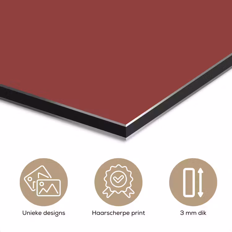 Aluminium schilderij - Barn - Antique - Rood — 7