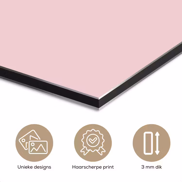 Aluminium schilderij - Blush - Pink - Roze — 7