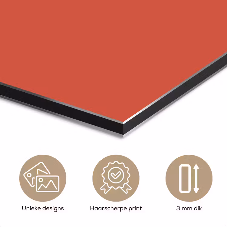 Aluminium schilderij - Brick - Red - Rood — 7
