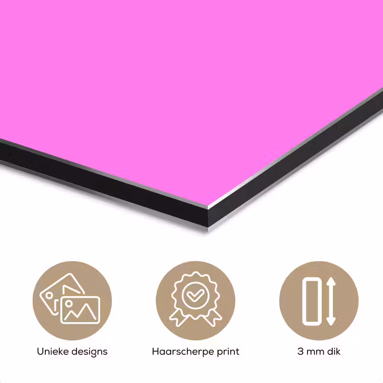 Aluminium schilderij - Bright - Orchid - Roze — 7
