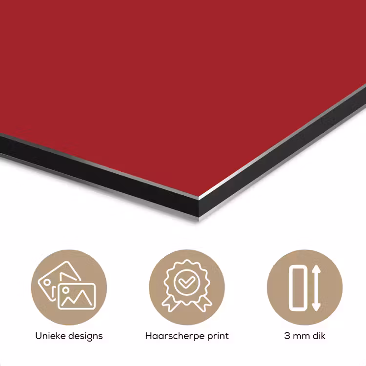 Aluminium schilderij - Burgundy - Wine - Rood — 7