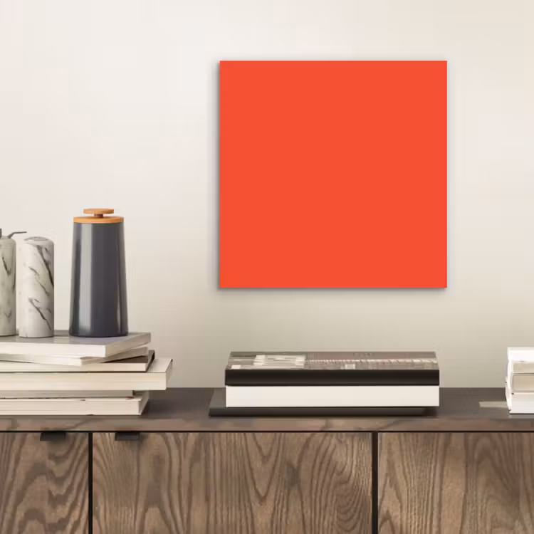 Aluminium schilderij - Burnt - Coral - Oranje — 2