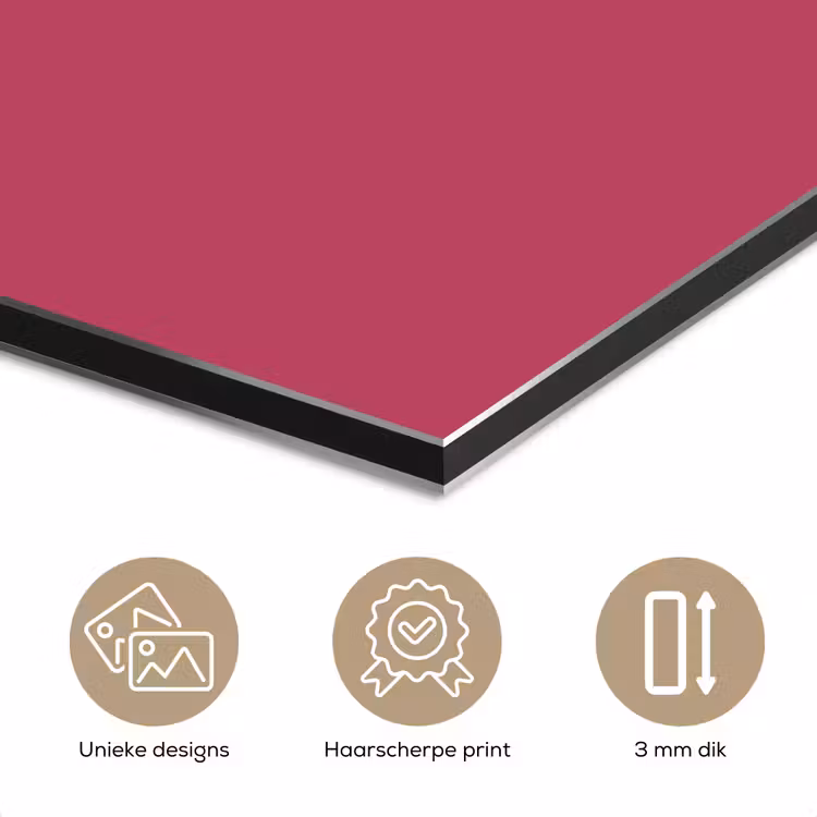 Aluminium schilderij - Deep - Berry - Rood — 7
